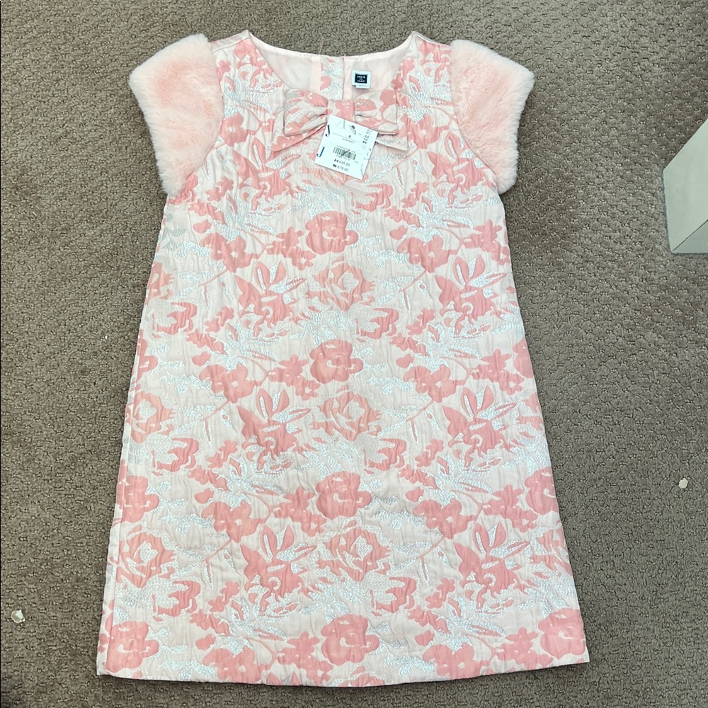 Janie and Jack Pink and Silver Dress